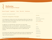 Tablet Screenshot of heilweise.de